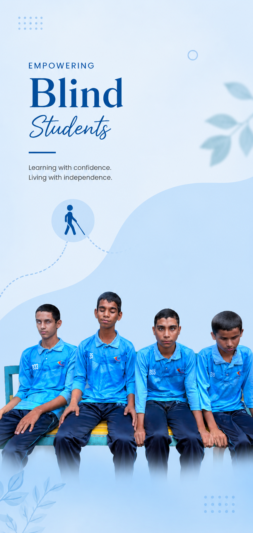 Vision School Blind Students Specialized Learning Hero Banner